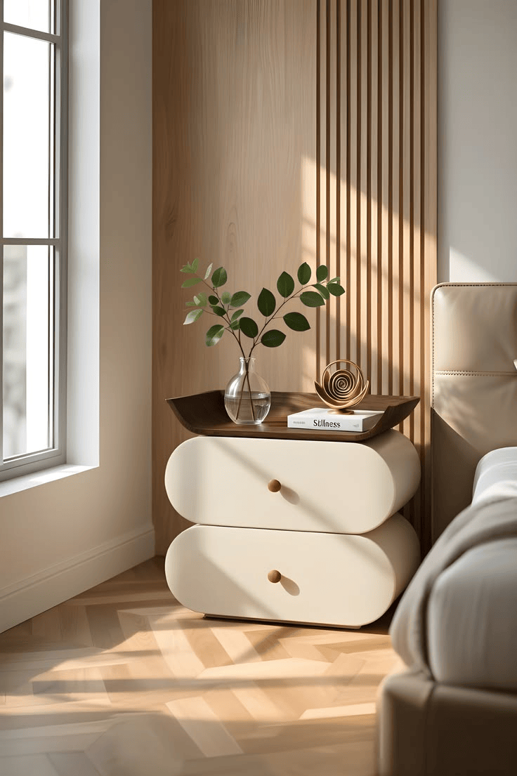 Table de Chevet Arrondie Luxe