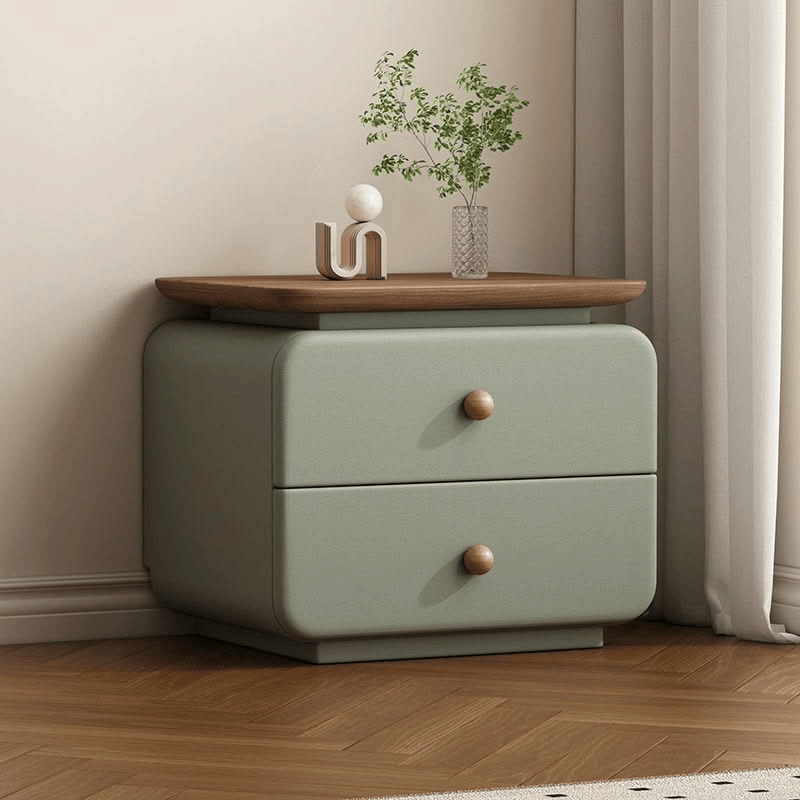 Table de Chevet MDF Arrondie - Couleur au Choix