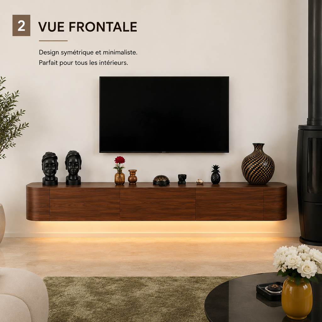 Meuble TV arrondis