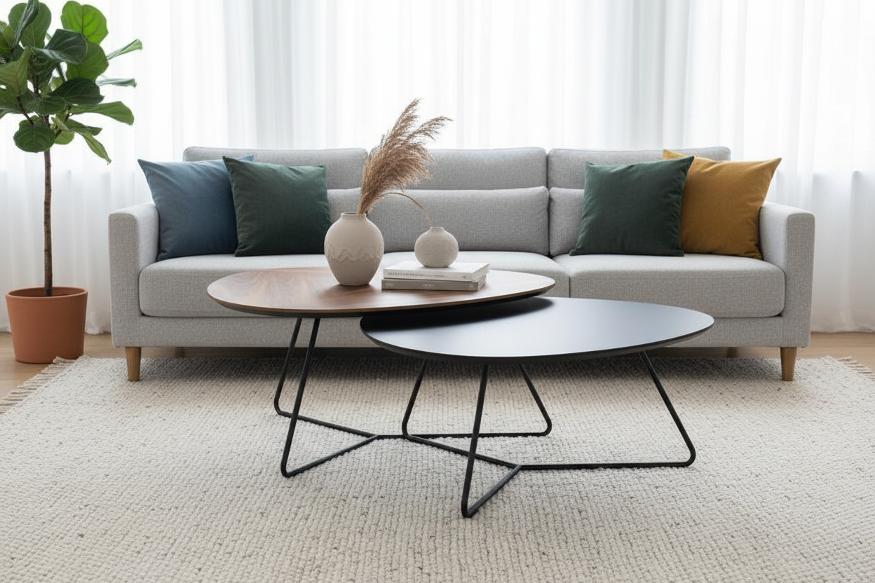Vue salon scandinave